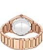Color:Rose Gold - Image 2 - Women's Classic Rose Gold Bracelet Watch