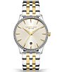 Color:Two Tone - Image 1 - Women's Classic Two Tone Bracelet Watch