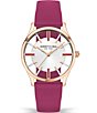 Color:Rose Gold/Amethyst - Image 2 - Women's Transparent Dial Watch Gift Set