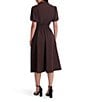 Kensie Drapey Scuba Midi Dress - Image 2