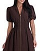 Kensie Drapey Scuba Midi Dress - Image 3