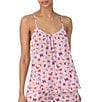 Color:Pink Ground - Image 1 - Dreaming Butterflies Woven Sleeveless V-Neck Sleep Top