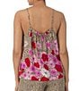 Kensie Floral Animal Print Scoop Neck Sleeveless Cami Sleep Top, Color:Mixed Print - Image 2
