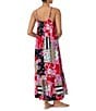 Color:Multi - Image 2 - Floral Patchwork Sleeveless Scoop Neck Woven Maxi Chemise