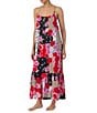 Color:Multi - Image 3 - Floral Patchwork Sleeveless Scoop Neck Woven Maxi Chemise