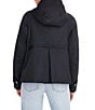 Kensie Luxe Satin Scarf Hood A-Line Zip Front Jacket - Image 2