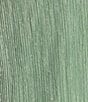 Color:Sage - Image 5 - Metallic Faux Wrap Long Sleeve Crinkle Knit Sheer Overlay Surplice V-Neck Ruffle Hem Midi Dress