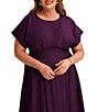 Kensie Plus Size Short Sleeve A-Line Woven Midi Dress - Image 5