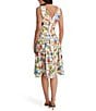 Kensie Postcard Print V-Neck Sleeveless Midi Dress - Image 2