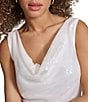 Color:White - Image 4 - Sequin Cowl Neck Sleeveless Dress