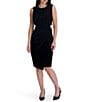 Kensie Stretch Velvet Sheath Hardware Dress - Image 1