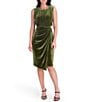 Kensie Stretch Velvet Sheath Hardware Dress - Image 5