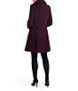 Kensie Wool Blend Envelope Collar Two Button Fit & Flare Coat - Image 2