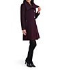 Kensie Wool Blend Envelope Collar Two Button Fit & Flare Coat - Image 3