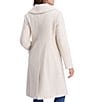 Kensie Wool Blend Shawl Collar Patch Pocket Boucle Double Breasted Coat - Image 2