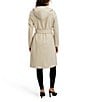 Kensie Wool Blend Soft Hooded Shawl Collar Belted Wrap Coat - Image 2