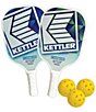 Kettler KETTLER® Carbon Tech Pickleball Set, Color:White/Blue - Image 1
