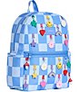 Kids Kane Blue Check Charm Backpack - Image 2