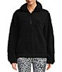 Color:Black - Image 1 - Alpine Quilted Fleece Half Zip Pullover