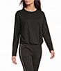 Kinesis Cloud Scuba Whipstitched Long Sleeve Pleated Hem Sweatshirt - Image 5