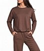 Kinesis Cloud Scuba Whipstitched Long Sleeve Pleated Hem Sweatshirt - Image 1
