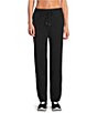 Kinesis Coordinating Drawstring Front Ankle Length Pants, Color:Black - Image 1