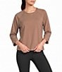 Kinesis Crew Neck 3/4 Rolled Sleeve Raglan Top - Image 5