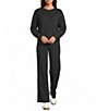 Kinesis Crew Neck Long Sleeve Rib Seamed Pullover - Image 3
