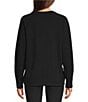 Kinesis Crew Neck Long Sleeve Side Slit Fleece Top - Image 6