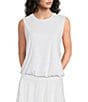 Kinesis Crew Neck Sleeveless Bubble Hem Tank - Image 1