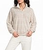 Kinesis Half Zip Long Sleeve Patch Pocket Knit Jacquard Pullover - Image 1