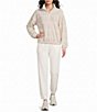 Kinesis Half Zip Long Sleeve Patch Pocket Knit Jacquard Pullover - Image 3