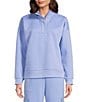 Kinesis Coordinating Half Zip Long Sleeve Quilted Pullover, Color:Hydrangea - Image 1