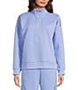 Kinesis Coordinating Half Zip Long Sleeve Quilted Pullover, Color:Hydrangea - Image 4