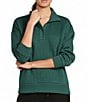 Kinesis Coordinating Half Zip Long Sleeve Quilted Pullover, Color:Bistro Green - Image 1