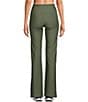 Color:Dusty Olive - Image 2 - High Rise Boot Cut Leggings
