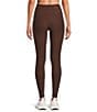 Kinesis High Rise Moisture Wicking Ankle Leggings, Color:Chic Coffee - Image 2
