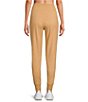 Color:Ginger Root - Image 2 - High Rise Soft Suede Jersey Slim Joggers