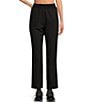 Color:Black - Image 1 - High Rise Woven Elastic Waist Pocketed Pull-On Pant