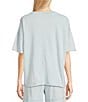 Kinesis Knit Short Sleeve Raw Edge Coordinating Tee, Color:Crystal Blue - Image 2
