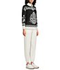 Kinesis Patterned Quarter-Zip Mock Neck Long Sleeve Sweater - Image 5