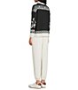 Kinesis Patterned Quarter-Zip Mock Neck Long Sleeve Sweater - Image 6