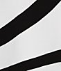 Color:White/Black - Image 4 - Piece Striped Crew Neck Drop Shoulder Long Sleeve Sweatshirt