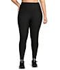 Color:Black - Image 1 - Plus Size High Rise Moisture Wicking Ankle Leggings