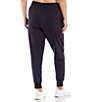 Color:Navy - Image 2 - Plus Size High Rise Pull-On Slim Joggers