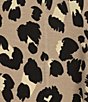 Color:Mega Cheetah - Image 4 - Plus Size Knit Jersey Cheetah 3/4 Sleeve Drop Shoulder Perfect Tee