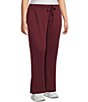 Color:Windsor Wine - Image 4 - Plus Size Mid Rise Pull-On Boot Cut Coordinating Pants