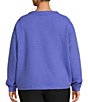 Color:Baja Blue - Image 2 - Plus Size Weekend Quarter Zip Long Sleeve Pullover