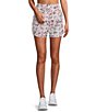 Color:Tribal Wave - Image 1 - Printed Wind Runner High Waisted Pull-On Woven Shorts