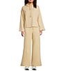 Kinesis Relaxed Coordinating Wide Leg Pants, Color:Sand Heather - Image 3